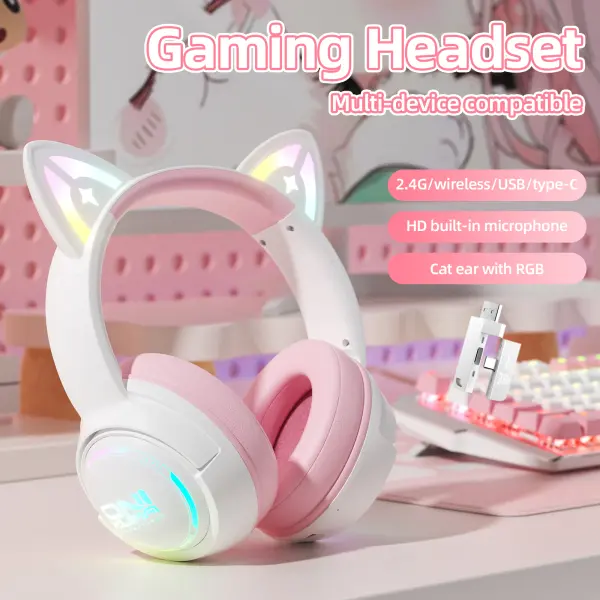 ONIKUMA GT838 Tri-Mode Wireless Gaming Headset - Image 4
